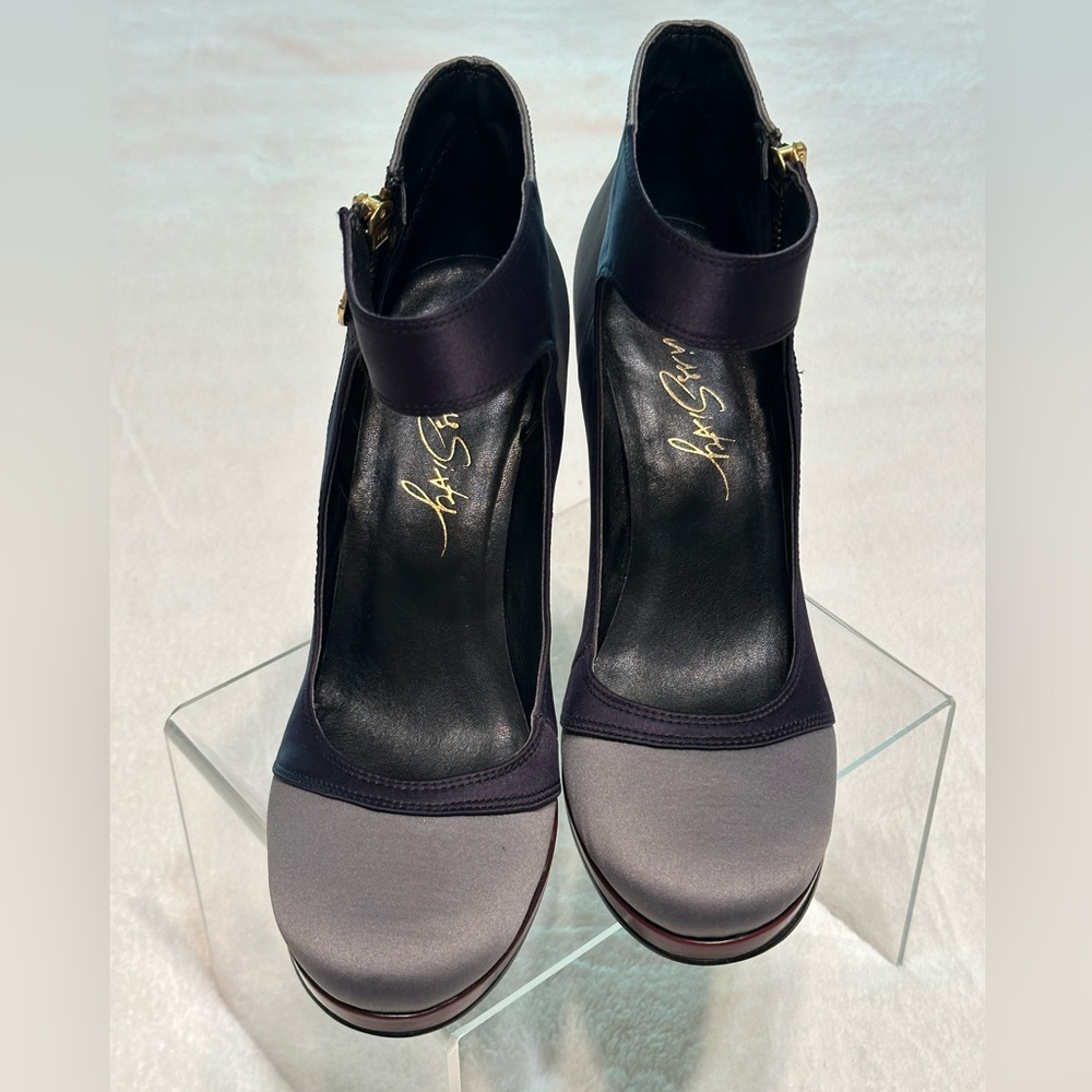 Miss Sixty Elegant Dark Purple &  lite Purple Women's Shoes.